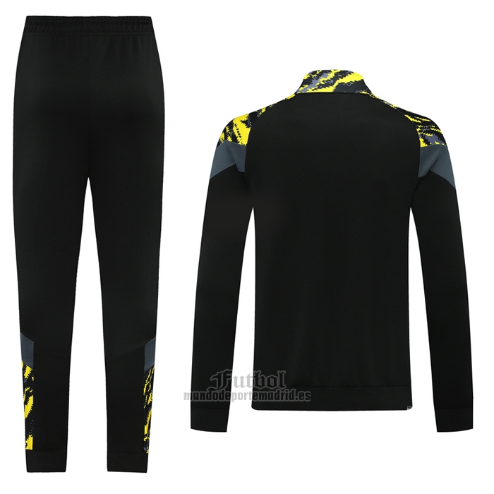 Chandal de Chaqueta del Borussia Dortmund 2021 Negro